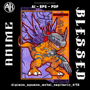 Digimon - Agumon Metal Sagitario - SKU472