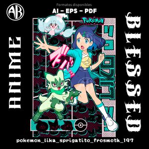 Pokemon - Lika Sprigatito Frosmoth - SKU197