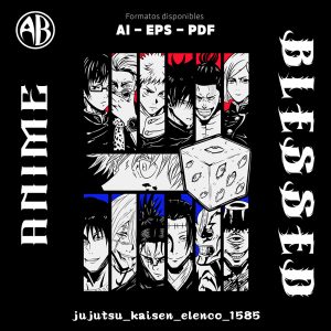 Jujutsu Kaisen - Elenco-Vector - SKU1585