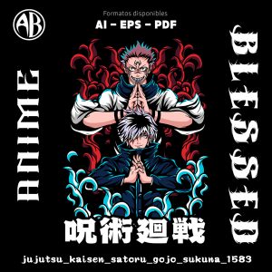 Jujutsu Kaisen - Satoru Gojo Sukuna-Vector - SKU1583