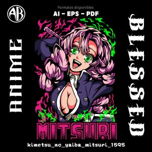 Kimetsu no Yaiba - Mitsuri-Vector - SKU1595