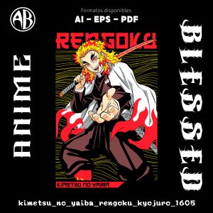Kimetsu no Yaiba - Rengoku Kyojuro-Vector - SKU1605