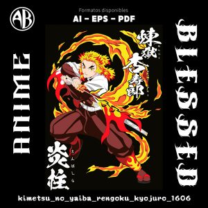 Kimetsu no Yaiba - Rengoku Kyojuro-Vector - SKU1606