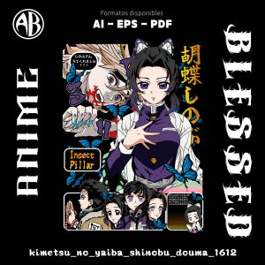 Kimetsu no Yaiba - Shinobu Douma-Vector - SKU1612