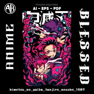 Kimetsu no Yaiba - Tanjiro Nezuko-Vector - SKU1587