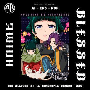 Los Diarios De La Boticaria - Elenco-Vector - SKU1235