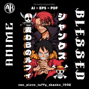 One Piece - Luffy Shanks-Vector - SKU1592