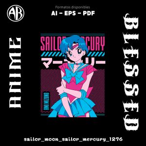 Sailor Moon - Sailor Mercury-Vector - SKU1276
