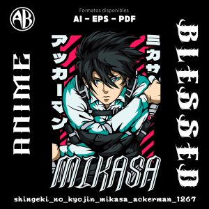 Attack on Titan - Mikasa Ackerman-Vector - SKU1267