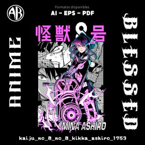 Kaiju No 8 - No 8 Kikka Ashiro-Vector - SKU1753