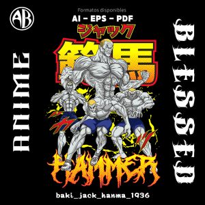 Baki - Jack Hanma-Vector - SKU1936