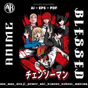 Chainsaw Man - Denji Power Aki Himeno Kobeni Makima-Vector - SKU2506