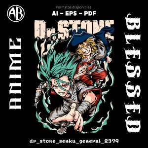 Dr Stone - Senku General-Vector - SKU2379