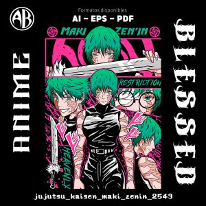 Jujutsu Kaisen - Maki Zenin-Vector - SKU2543