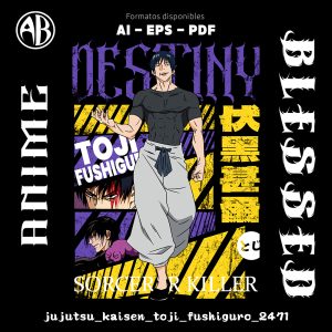 Jujutsu Kaisen - Toji Fushiguro-Vector - SKU2471