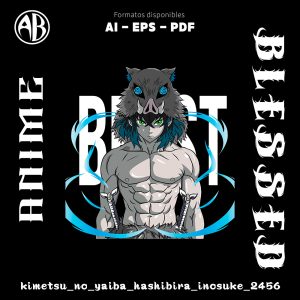 Kimetsu no Yaiba - Hashibira Inosuke-Vector - SKU2456