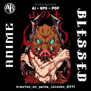 Kimetsu no Yaiba - Inosuke-Vector - SKU2371