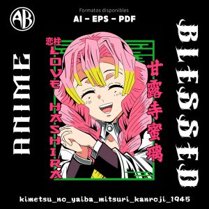 Kimetsu no Yaiba - Mitsuri Kanroji-Vector - SKU1945