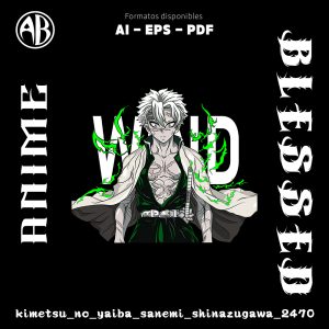 Kimetsu no Yaiba - Sanemi Shinazugawa-Vector - SKU2470