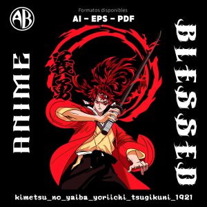 Kimetsu no Yaiba - Yoriichi Tsugikuni-Vector - SKU1921