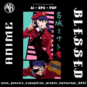 Neon Genesis Evangelion - Misato Katsuragi-Vector - SKU2461