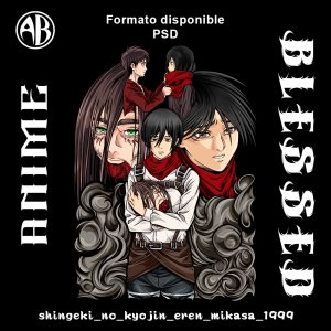 Attack on Titan - Eren Mikasa-PSD - SKU1999