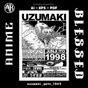 Uzumaki - Gato-Vector - SKU1943