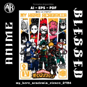 My Hero Academia - Elenco-Vector - SKU2784