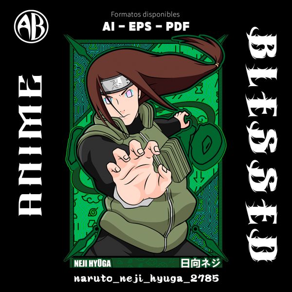 Naruto - Neji Hyuga-Vector - SKU2785 - Anime Blessed