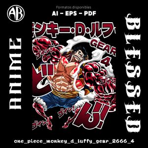 One Piece - Monkey D Luffy Gear 4-Vector - SKU2666