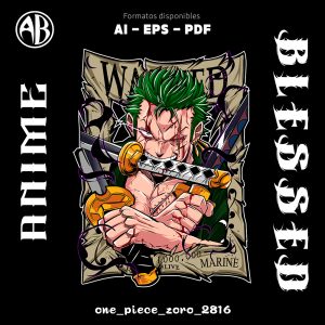 One Piece - Zoro-Vector - SKU2816