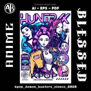 Kpop Demon Hunters - Elenco-Vector - SKU2828