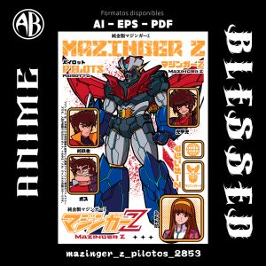 Mazinger Z - Pilotos-Vector - SKU2853