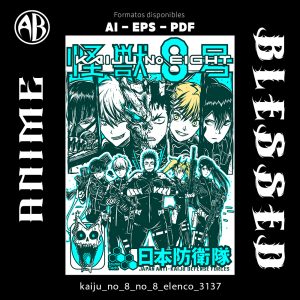 Kaiju No 8 - No 8 Elenco-Vector - SKU3137