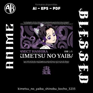 Kimetsu no Yaiba - Shinobu Kocho-Vector - SKU3235
