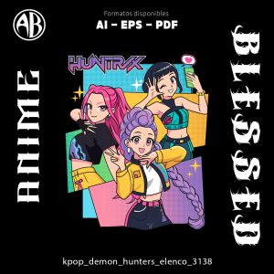 Kpop Demon Hunters - Elenco-Vector - SKU3138