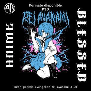 Neon Genesis Evangelion - Rei Ayanami-PSD - SKU3100