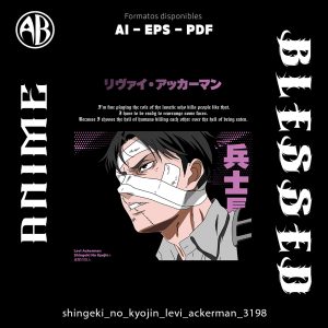 Attack on Titan - Levi Ackerman-Vector - SKU3198