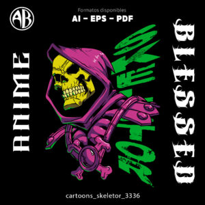Cartoons - Skeletor-Vector - SKU3336