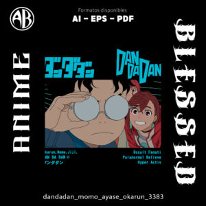 Dandadan - Momo Ayase Okarun-Vector - SKU3383