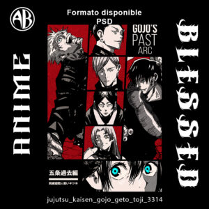 Jujutsu Kaisen - Gojo Geto Toji-PSD - SKU3314