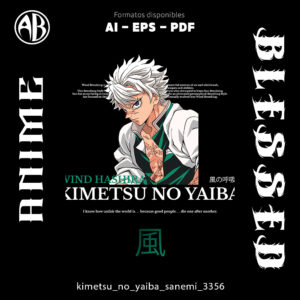 Kimetsu no Yaiba - Sanemi-Vector - SKU3356