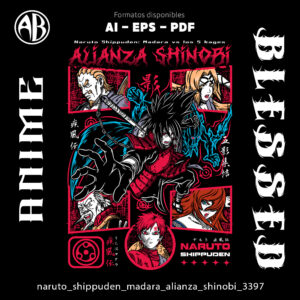 Naruto - Shippuden Madara Alianza Shinobi-Vector - SKU3397