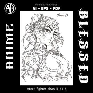 Street Fighter - Chun Li-Vector - SKU3515