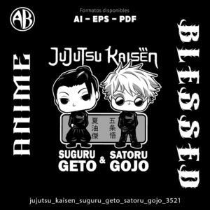 Jujutsu Kaisen - Suguru Geto Satoru Gojo-Vector - SKU3521