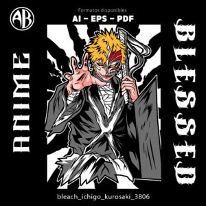 Bleach - Ichigo Kurosaki-Vector - SKU3806