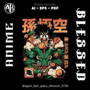 Dragon Ball - Goku Shenron-Vector - SKU3750