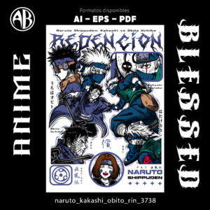 Naruto - Kakashi Obito Rin-Vector - SKU3738