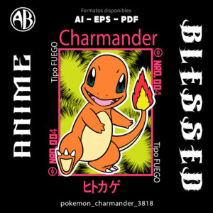 Pokemon - Charmander-Vector - SKU3818